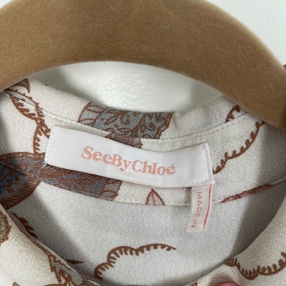 See by Chloe Multifloral Blouse / Size 8 - Picture 3 of 12